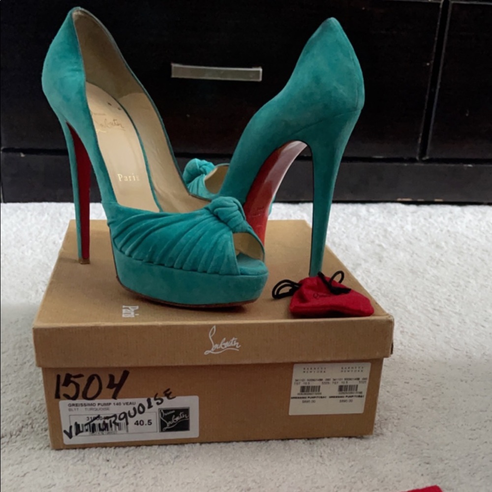 GREISSIMO turquoise pump